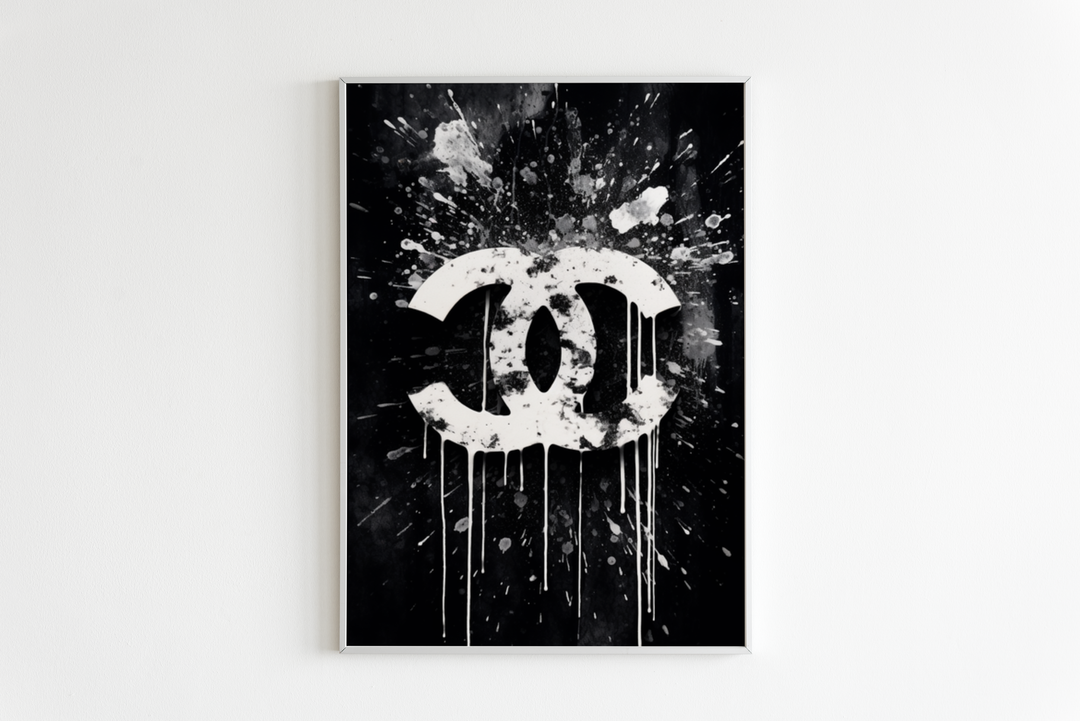 Sticker for Sale avec l'œuvre « Cadre vide Coco Chanel » de l'artiste  bellatierra