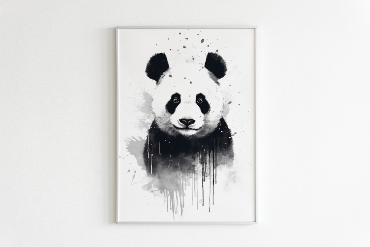 Panda Peinture dans un intérieur