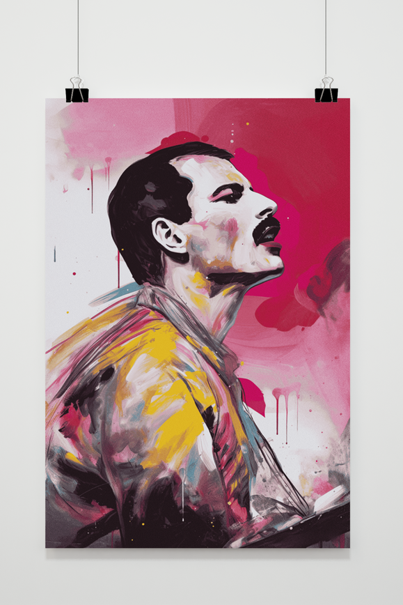 Póster Queen Freddie Mercury de 25 Artstreet