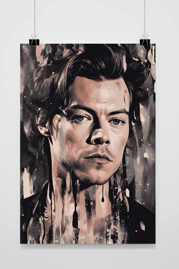 Harry Styles Abstract poster