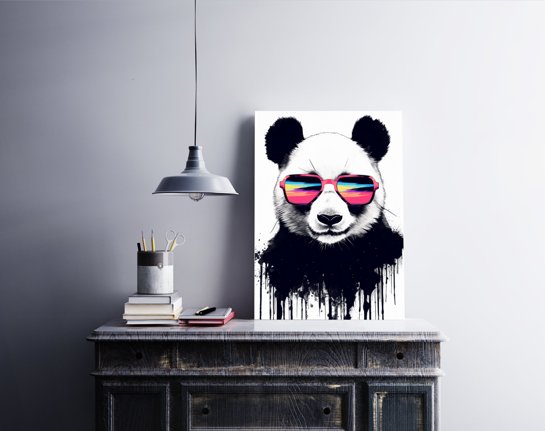 Panda-rosa Sonnenbrille