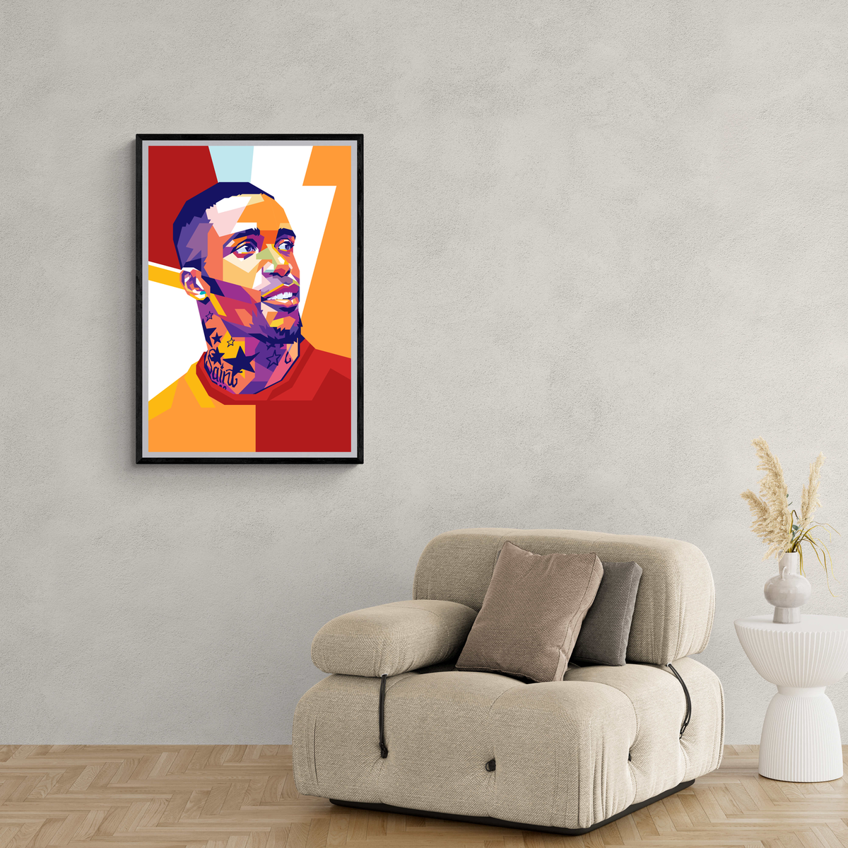 Wilfried Zaha Pop Art en un interior