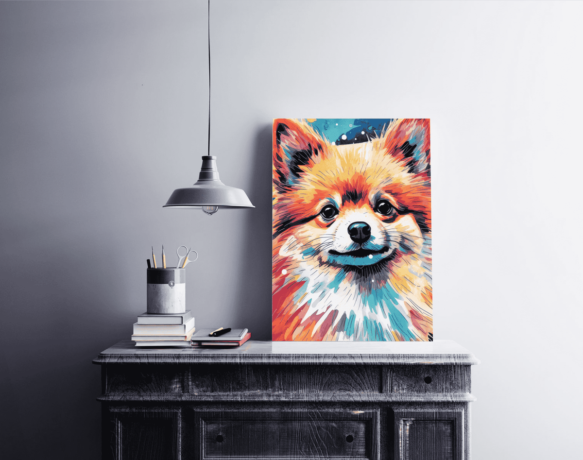 Le Spitz Nain dans un intérieur