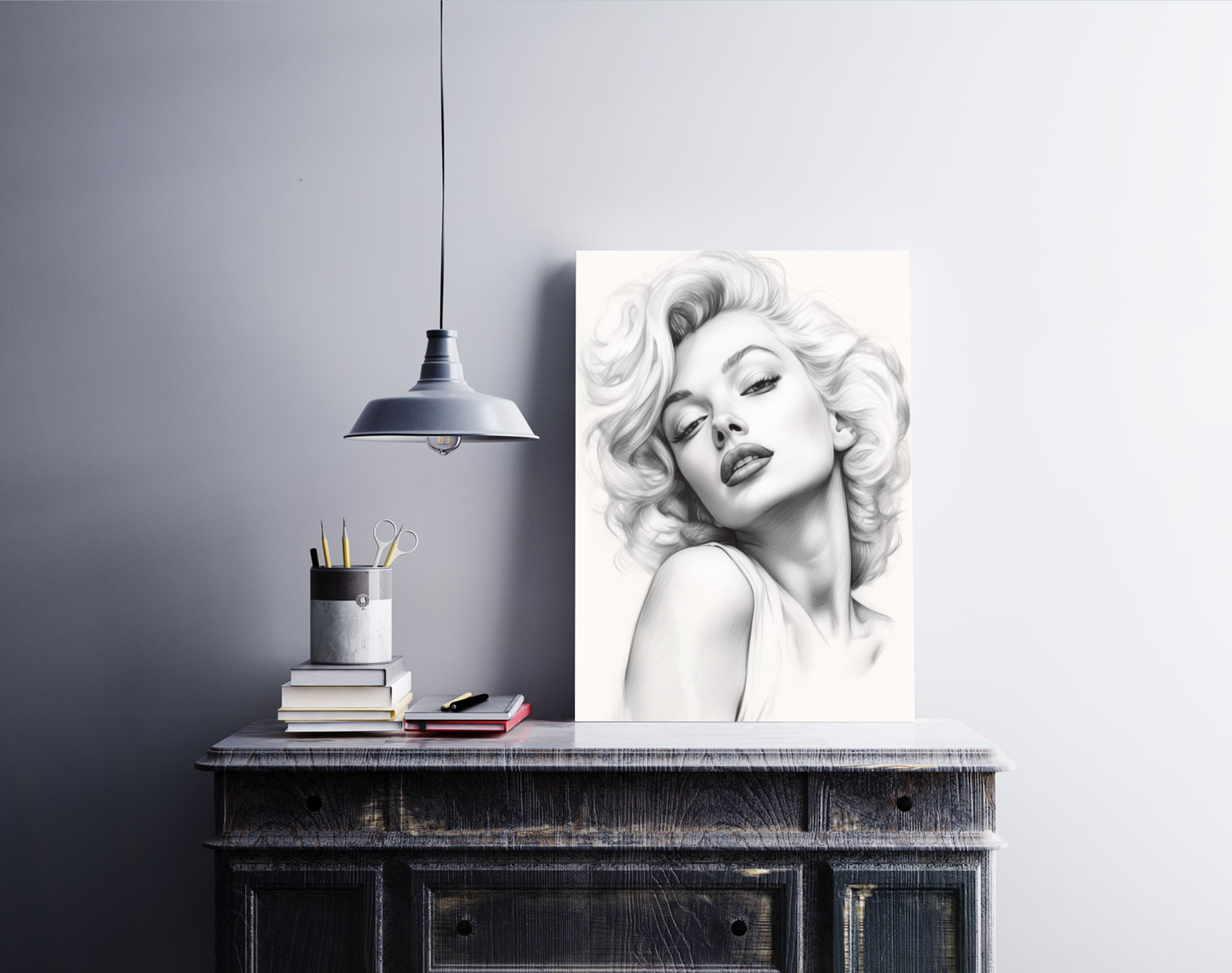 Marilyn Monroe Black White