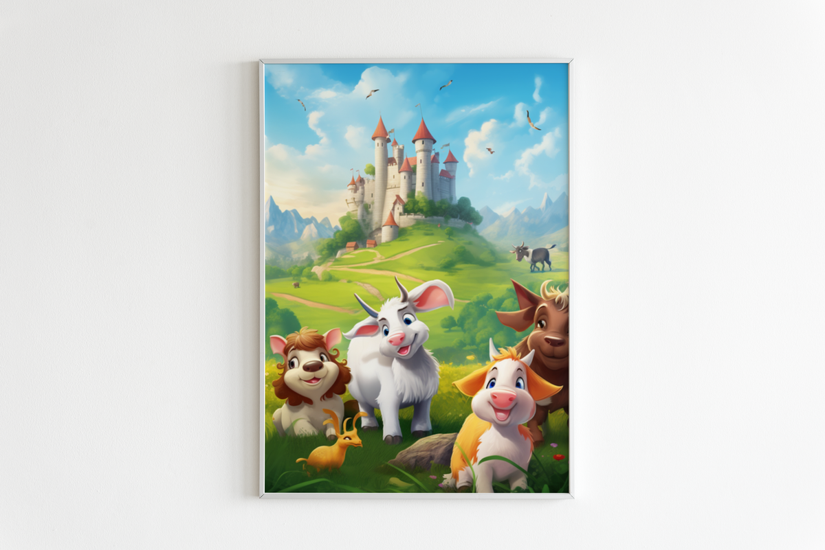 Animales de Fantasía en un interior