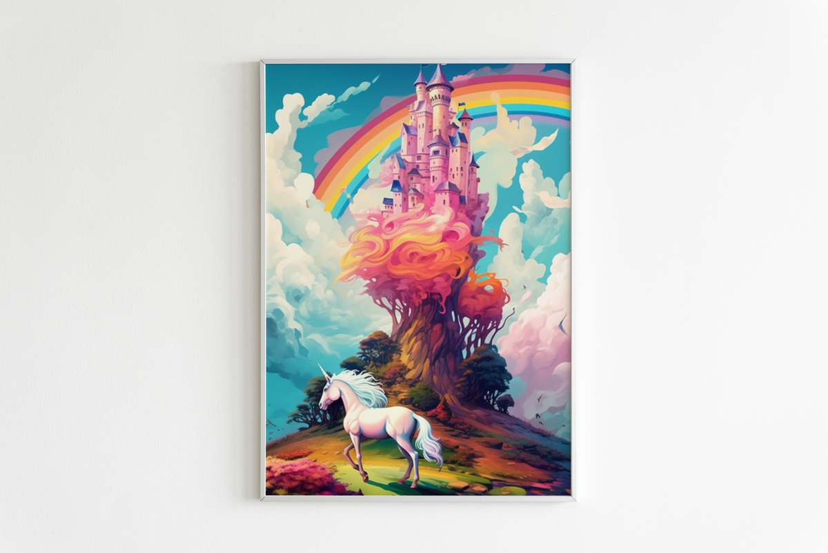 Castillo con Unicornio en un interior