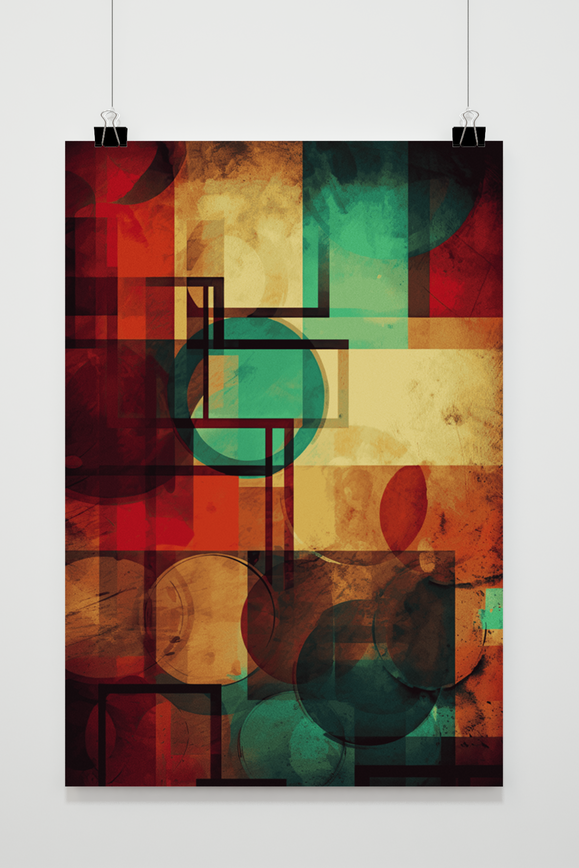 Póster Vintage Abstract de 25 Artstreet