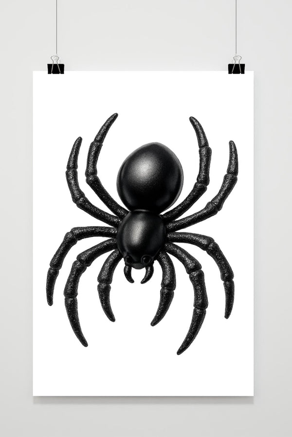 Póster Black Spider Minimalist