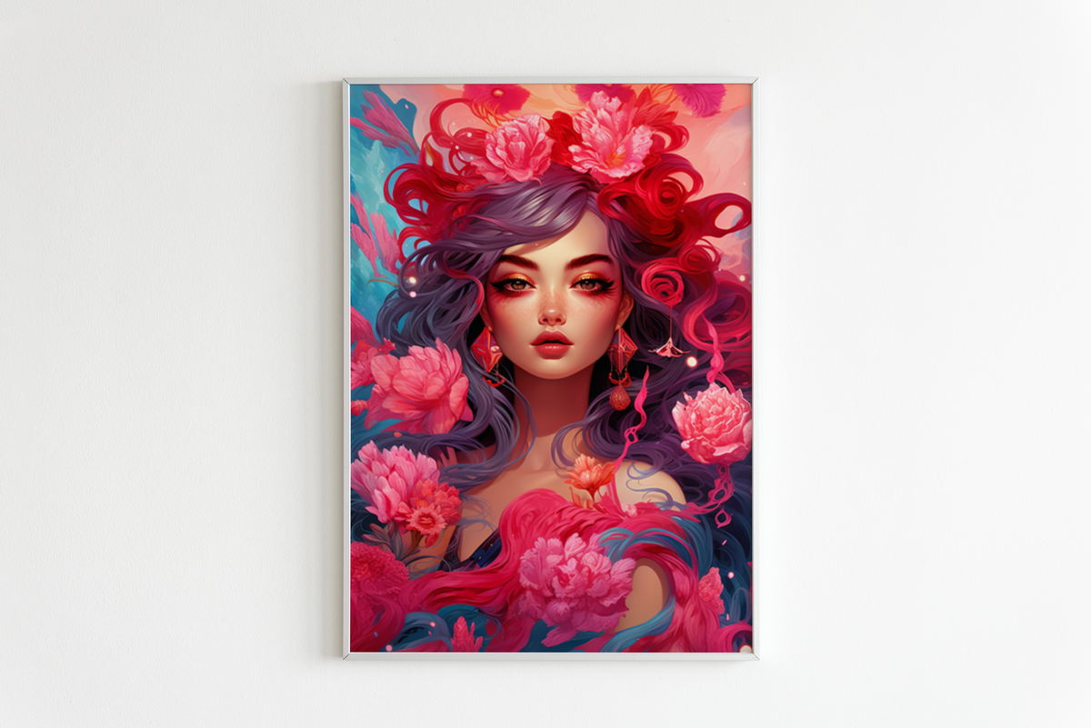 Princesa de las Flores en un interior