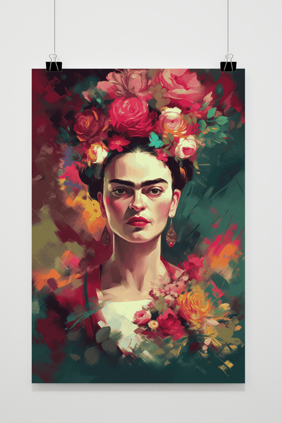 Frida Kahlo Abstract poster