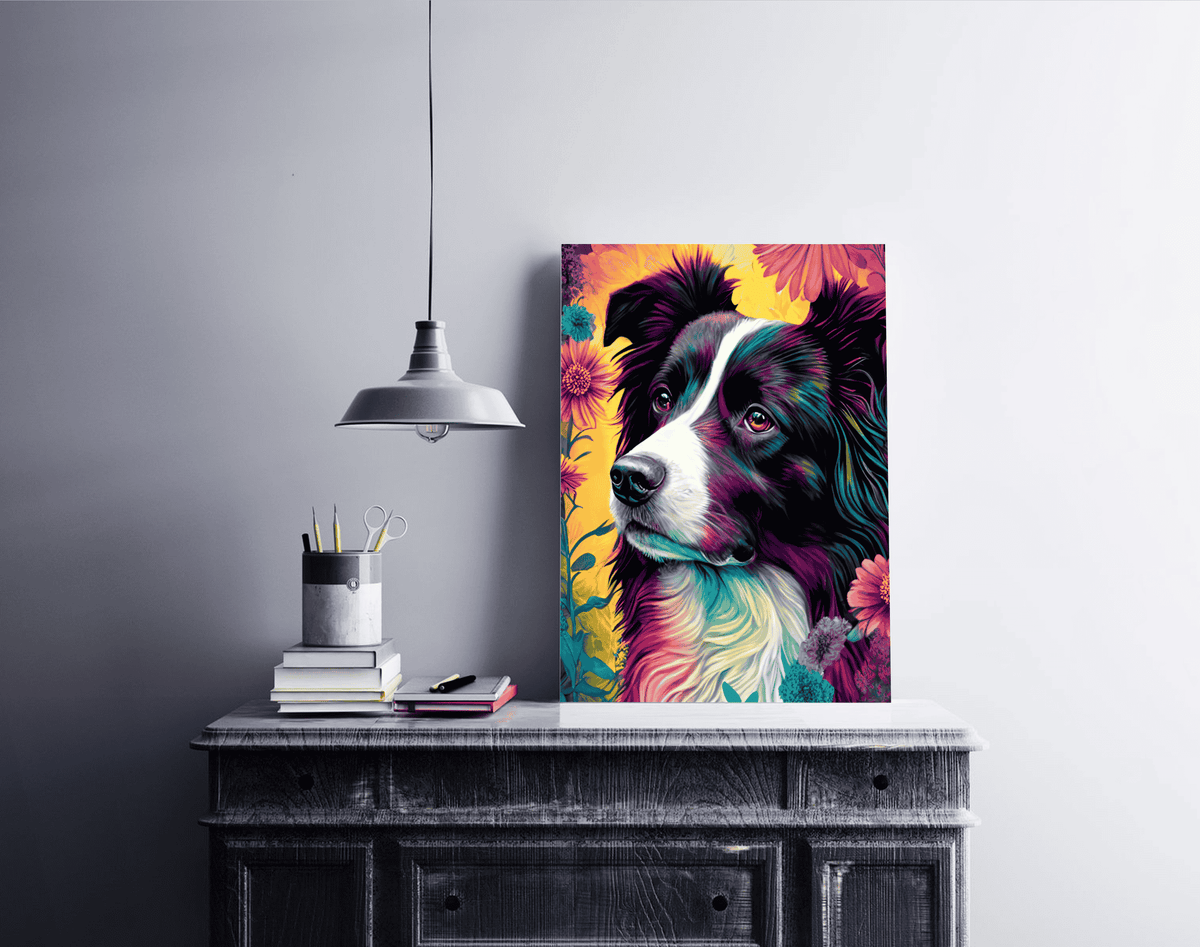 Border Collie en un interior