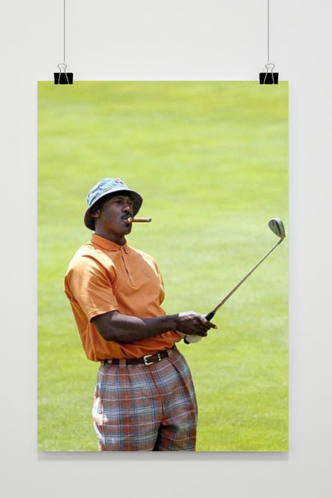 Póster Michael Jordan Golf Cigar