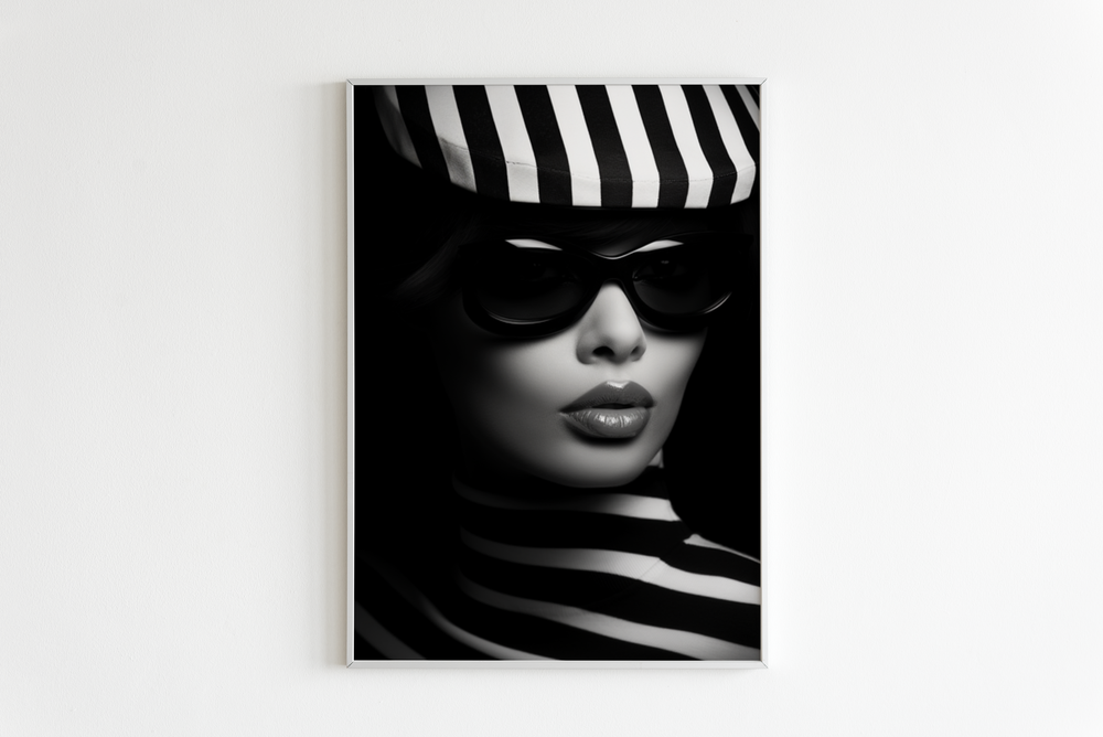 Striped Woman Glasses