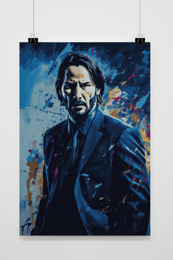 Póster John Wick Abstract