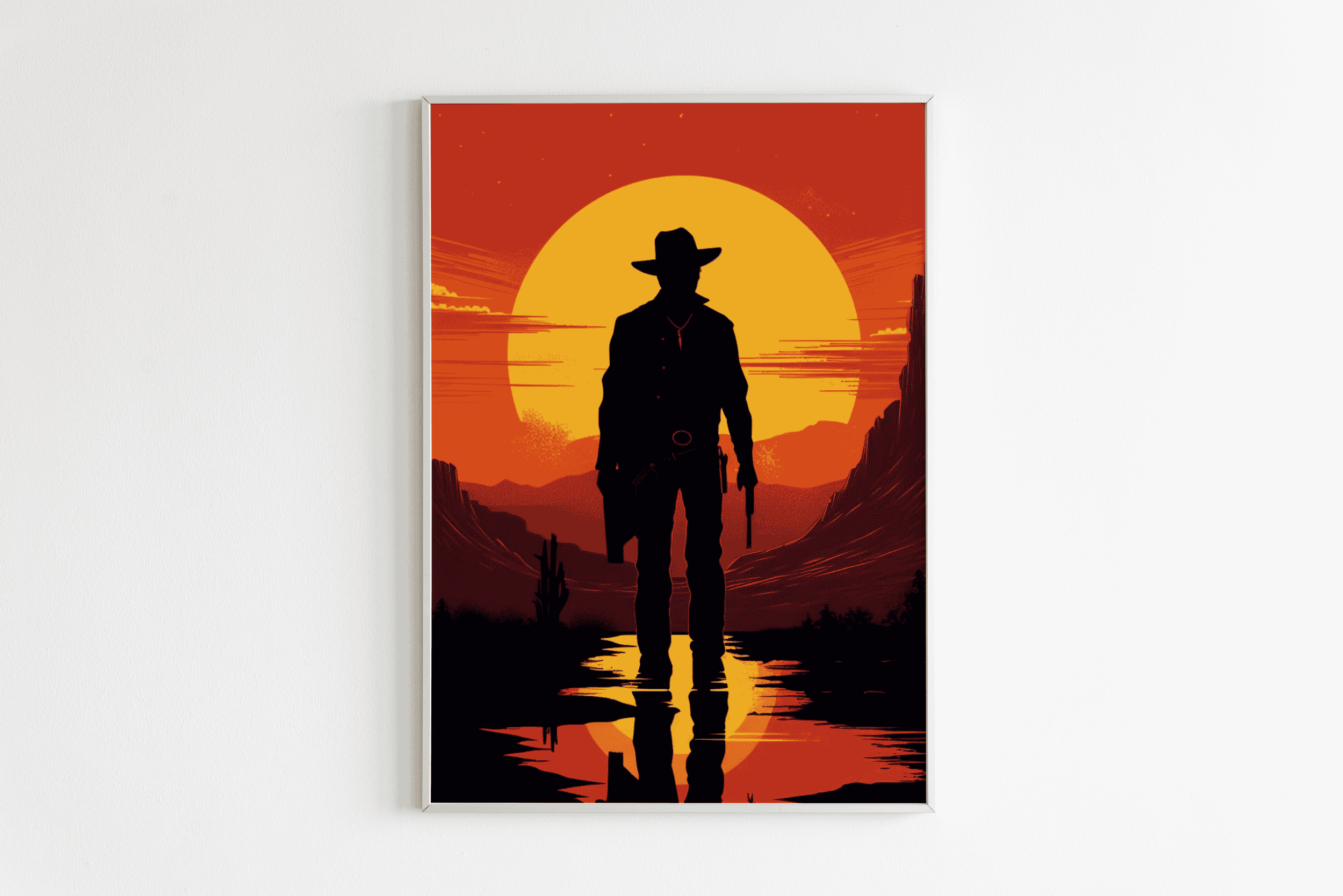 Cowboy-Sonnenuntergang