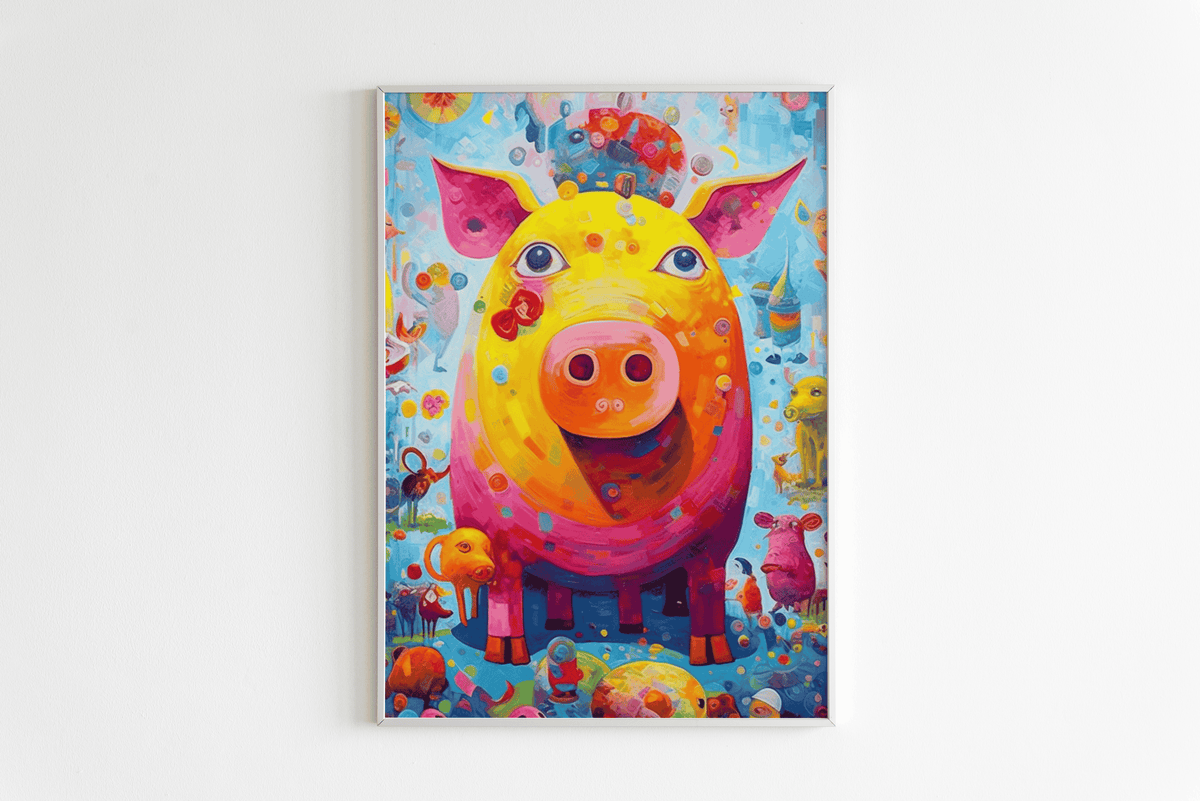 Tirelire Cochon dans un intérieur
