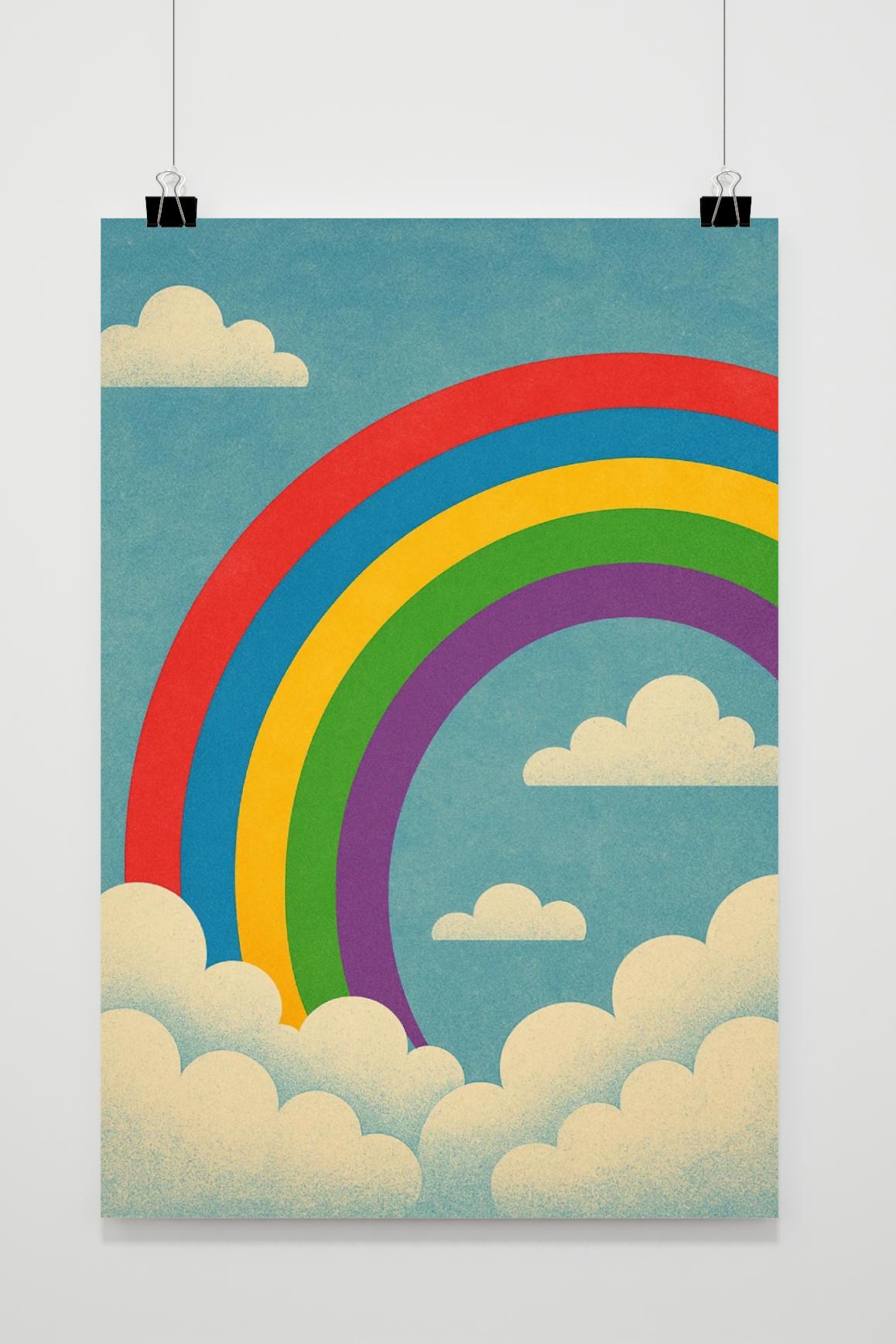 Rainbow Clouds Art in interieur