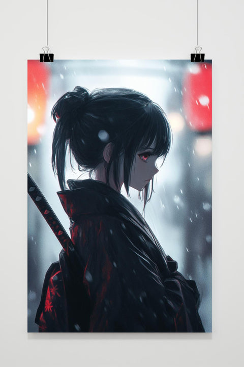 Girl Anime Samurai Manga poster