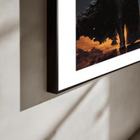Darth Vader Vulkaan poster aan de muur in interieur