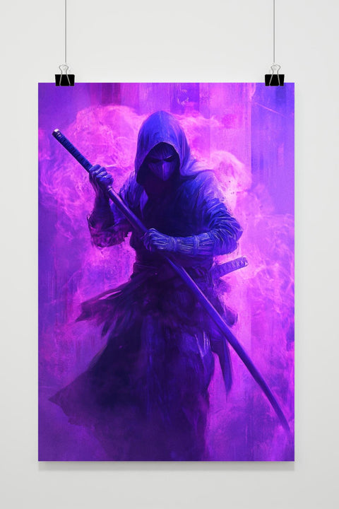 Purple Ninja Bo Staff poster