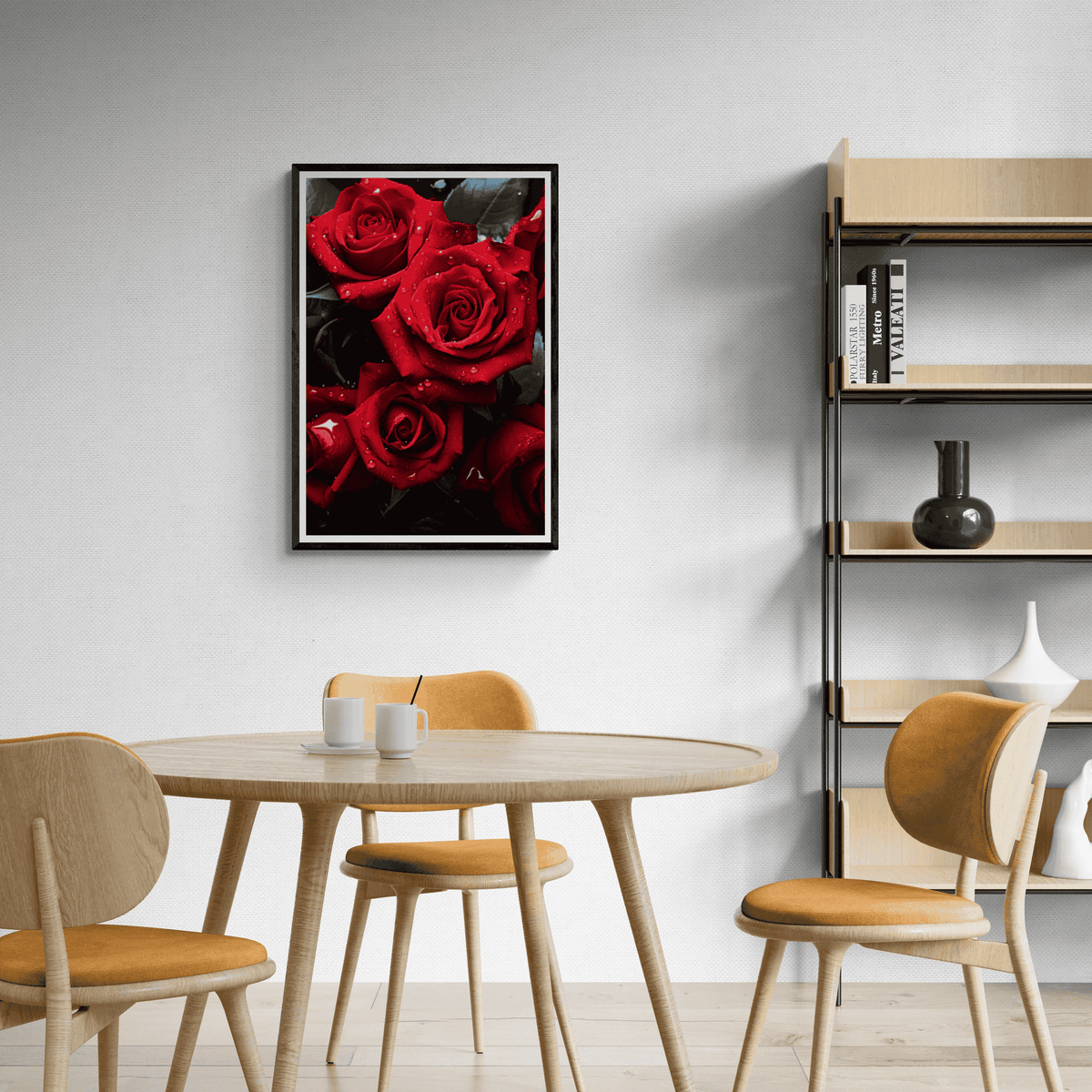 Rosal en un interior