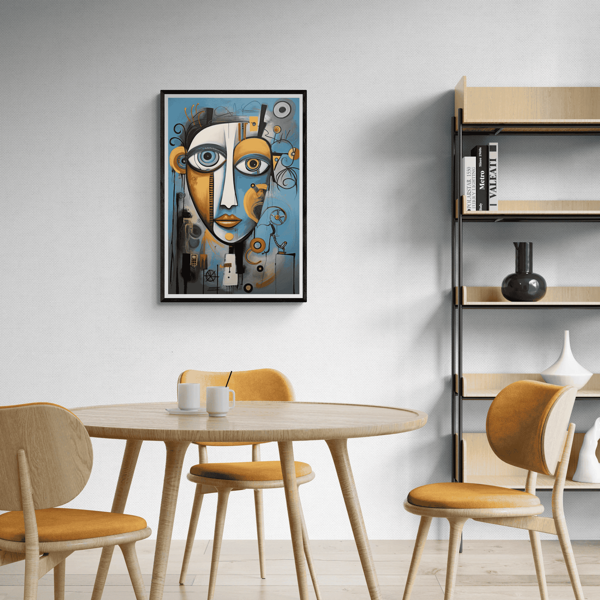 Arte Estilo Picasso en un interior