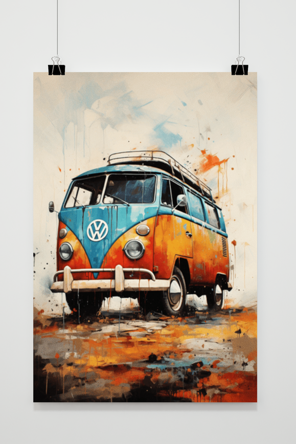 Póster Furgoneta Volkswagen de 25 Artstreet