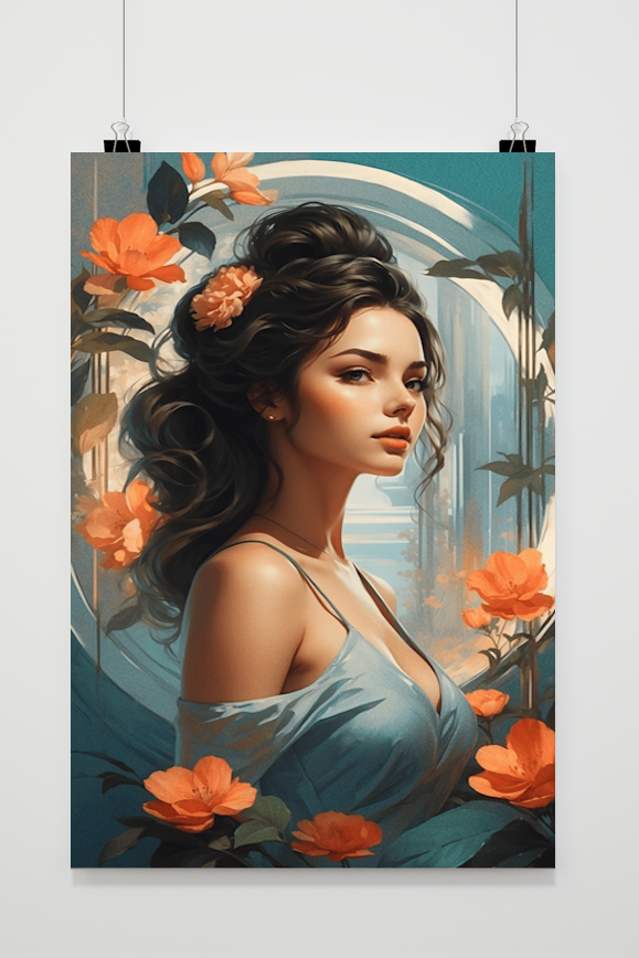 Affiche Femme Orientale de 25 Artstreet