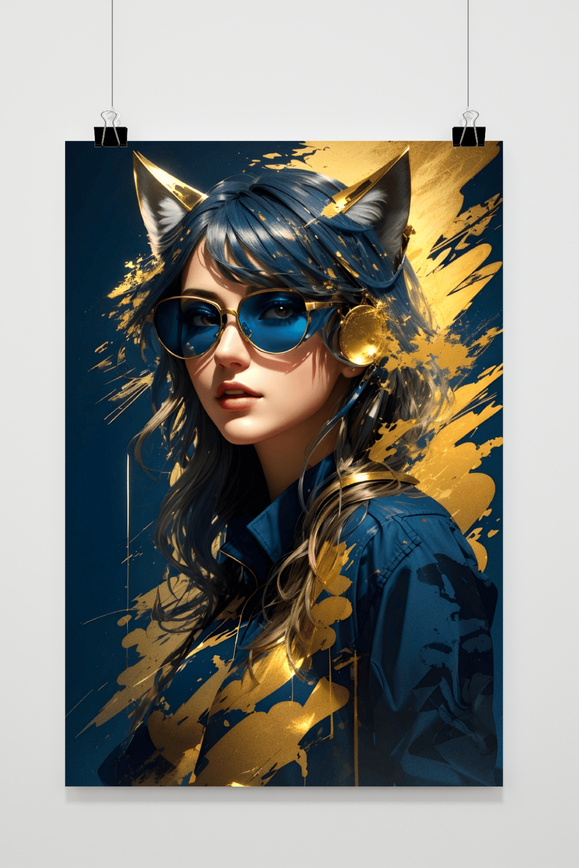 Póster Gamer Dorada