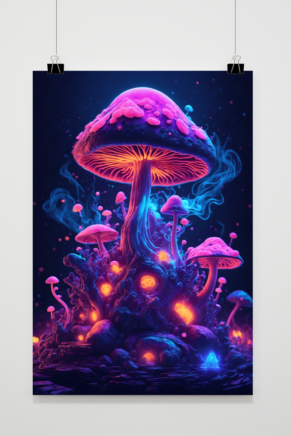 Póster Seta Neón de 25 Artstreet