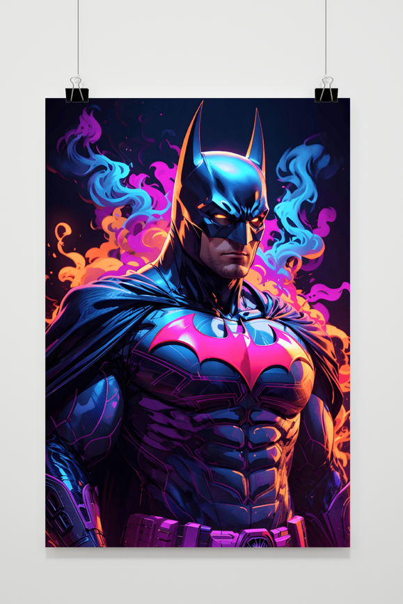 Affiche Batman Néon de 25 Artstreet