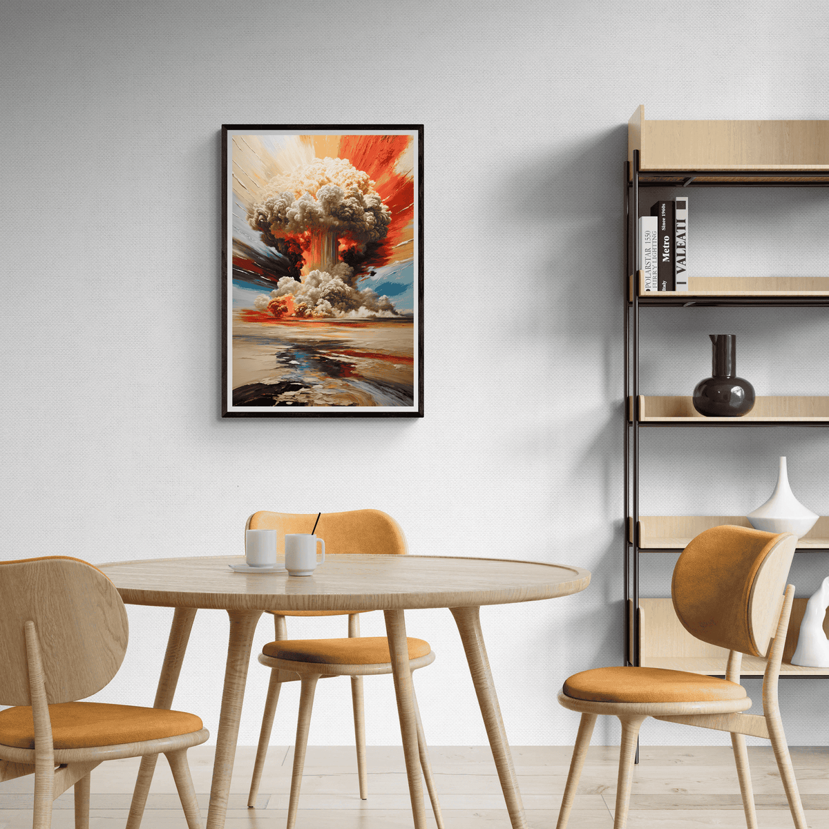 Pintura Explosión en un interior