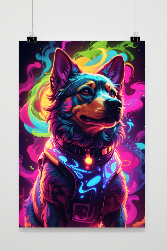 Neon dog