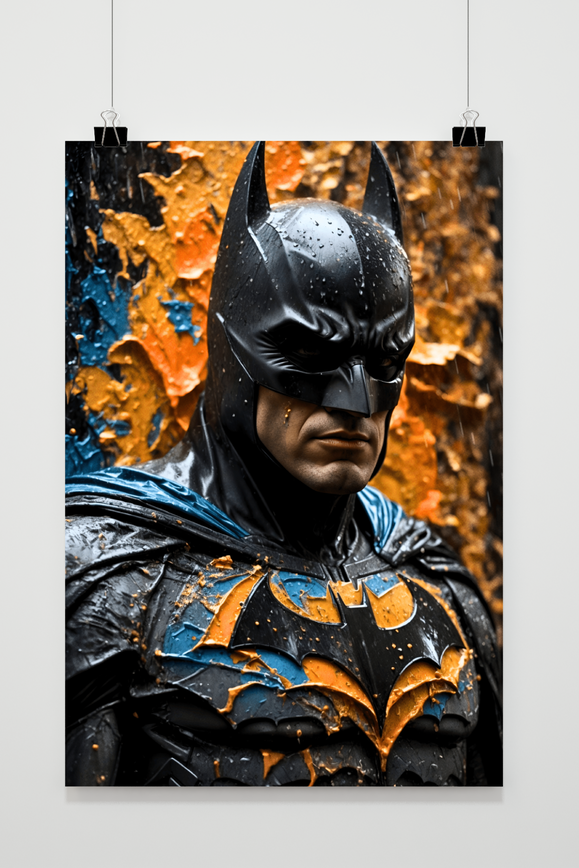 Póster Batman Pintura Dorada de 25 Artstreet