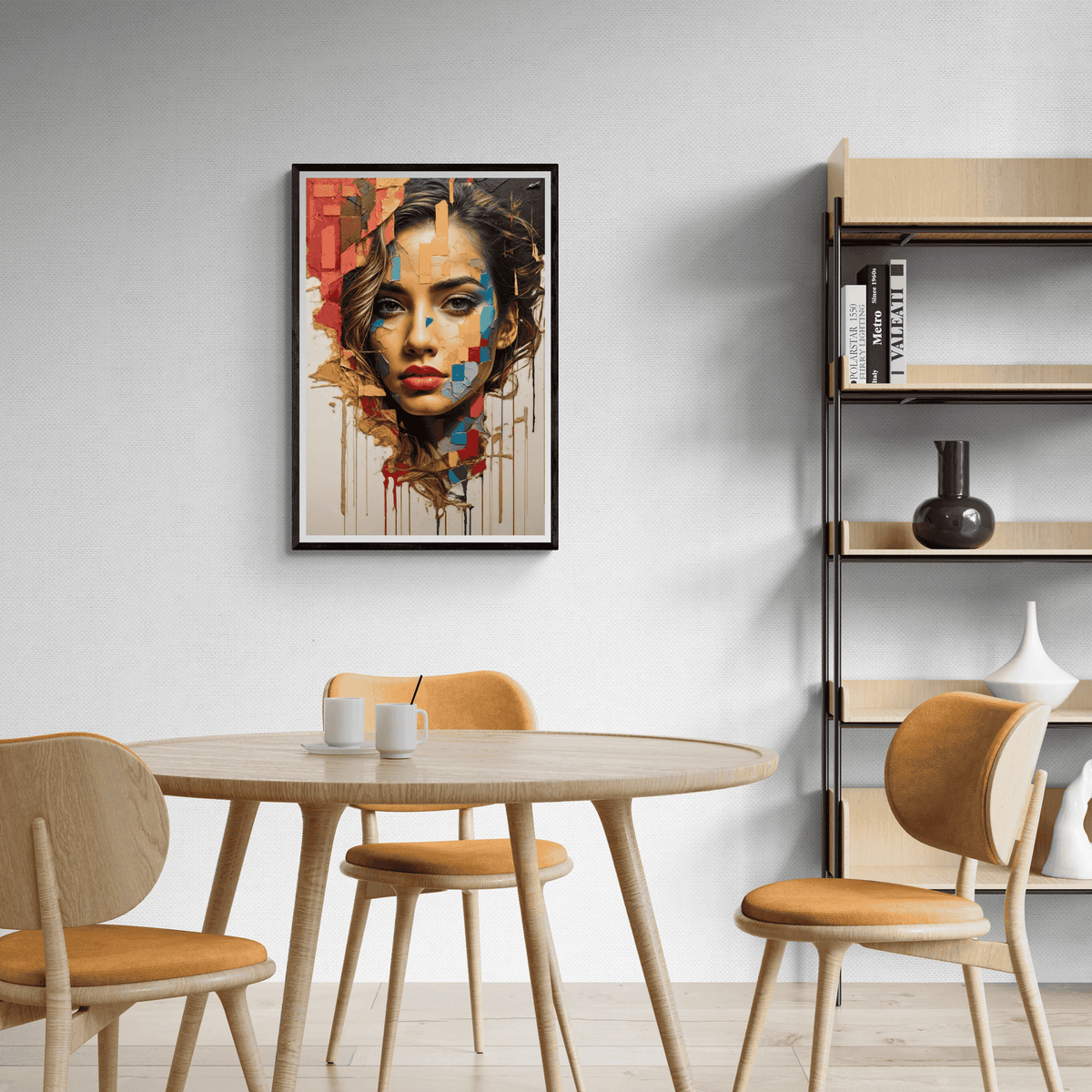 Visage dans un intérieur
