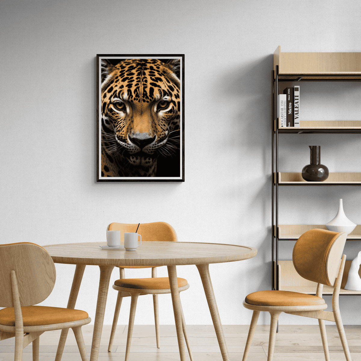 Cabeza de Jaguar en un interior