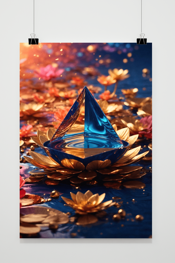 Waterlelie Diamant poster