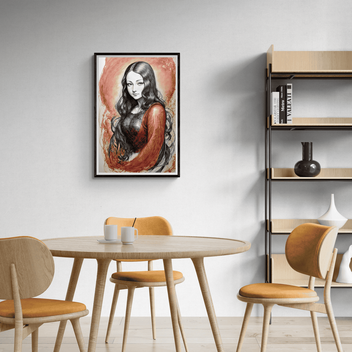 Mujer Manchas Rojas en un interior