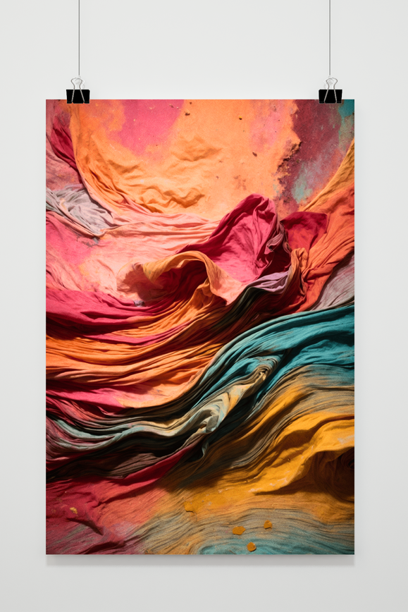 Póster Telas de Colores de 25 Artstreet