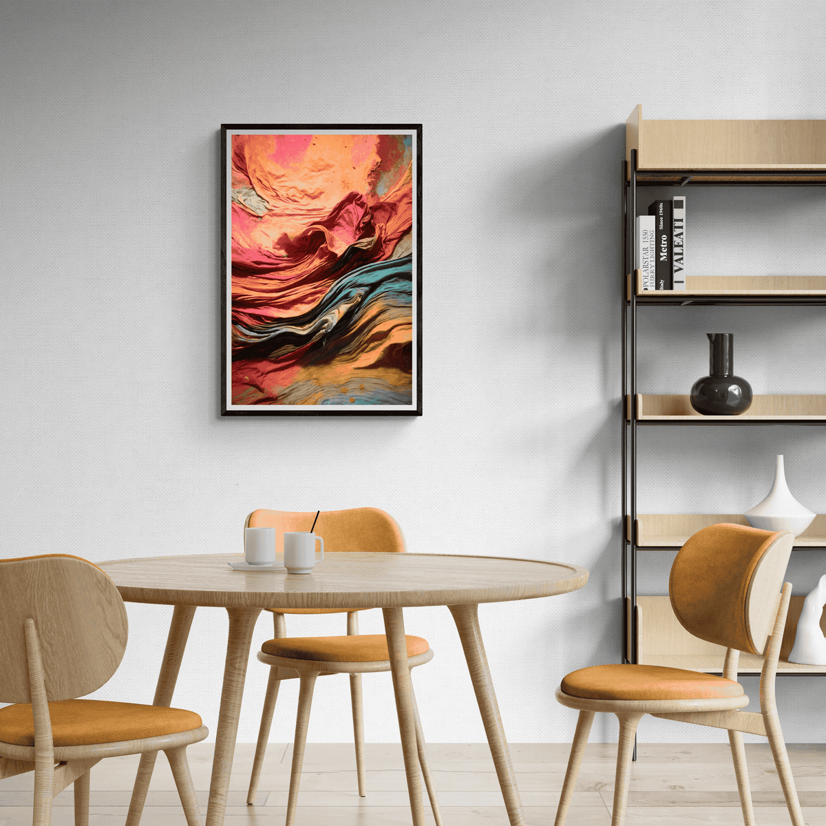 Telas de Colores en un interior