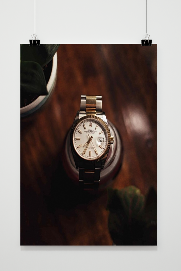 Póster Rolex en Soporte