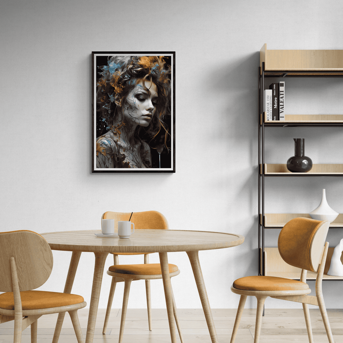 Femme à la Fumée dans un intérieur