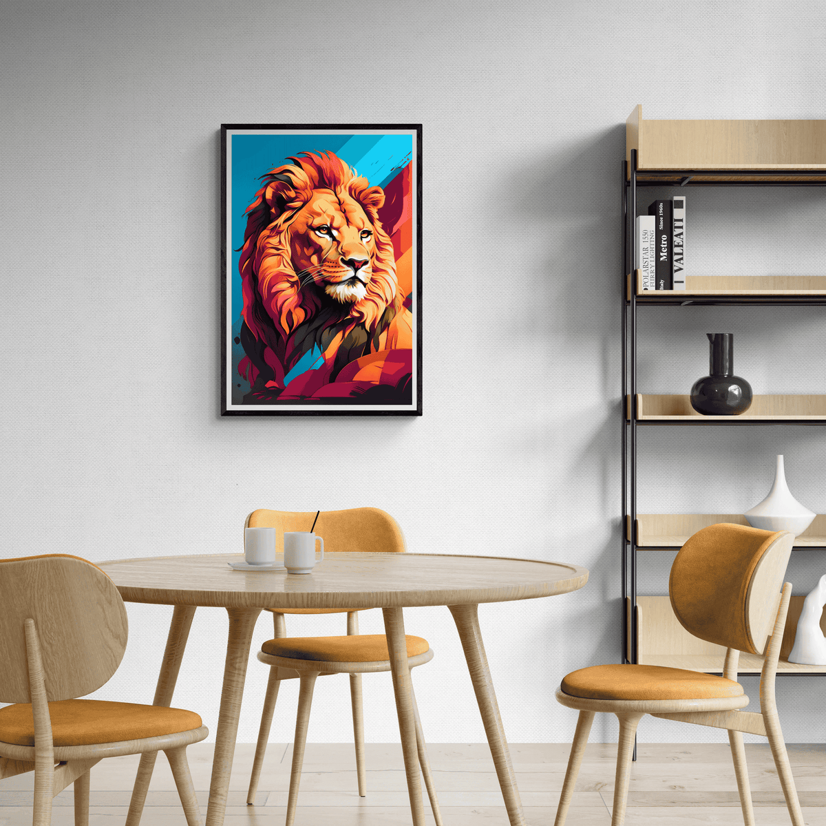 León Pop Color en un interior