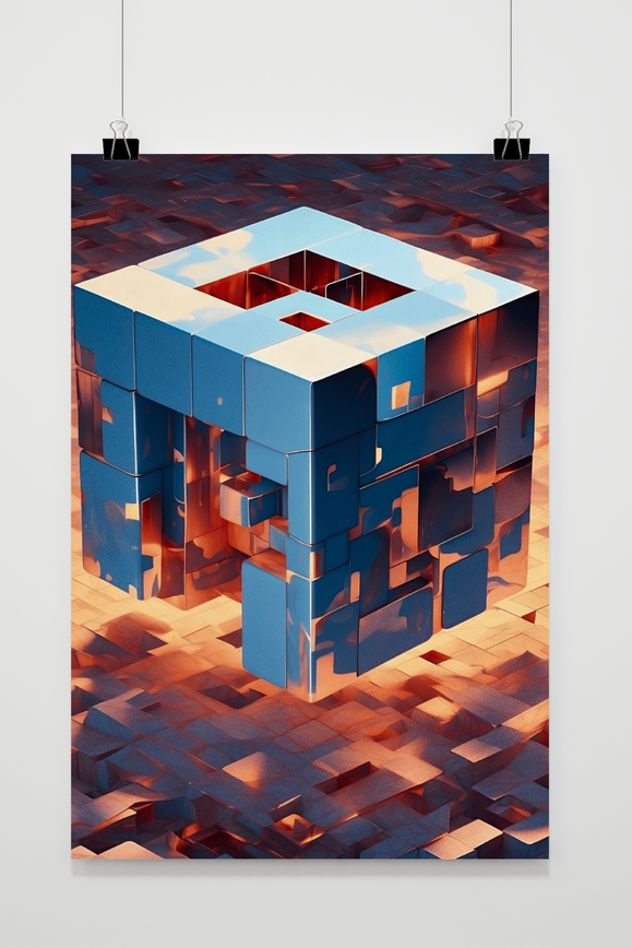 Póster Cubo de 25 Artstreet