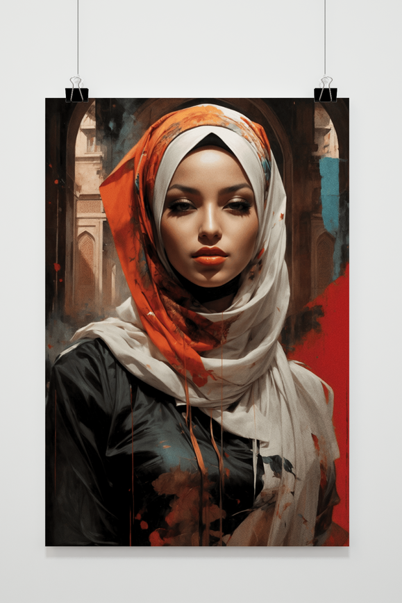 Affiche Hijabi Oriental de 25 Artstreet