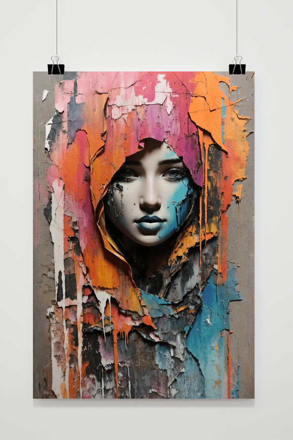 Póster HIjabi Paint de 25 Artstreet