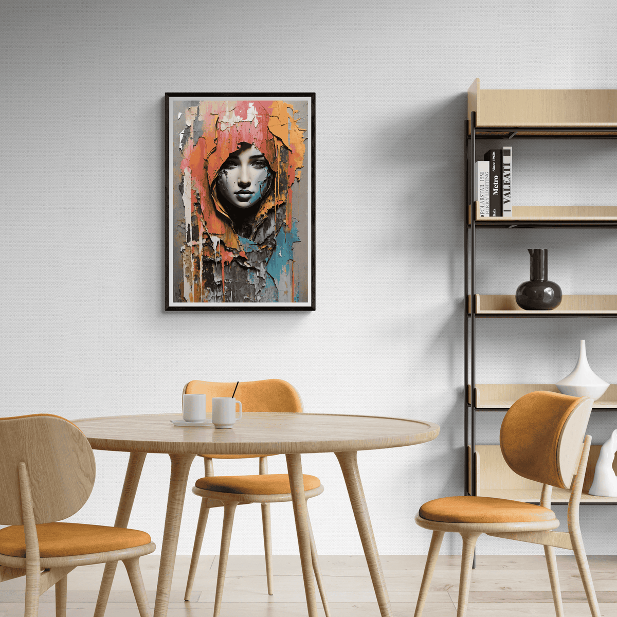 HIjabi Paint en un interior