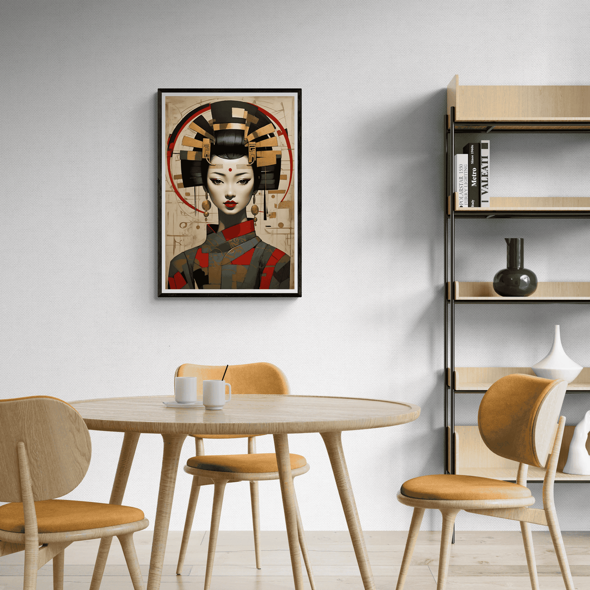 Geisha Goud en un interior