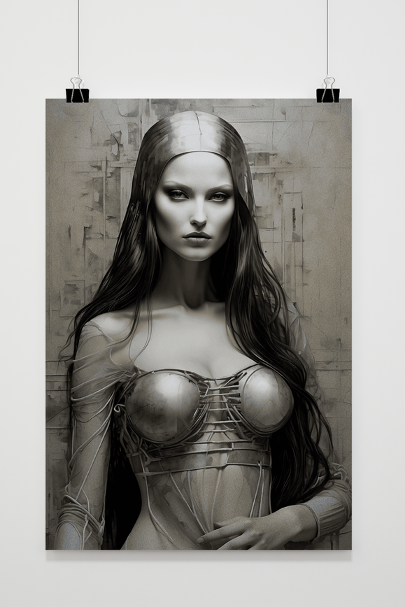 Póster Metaal Vrouw de 25 Artstreet