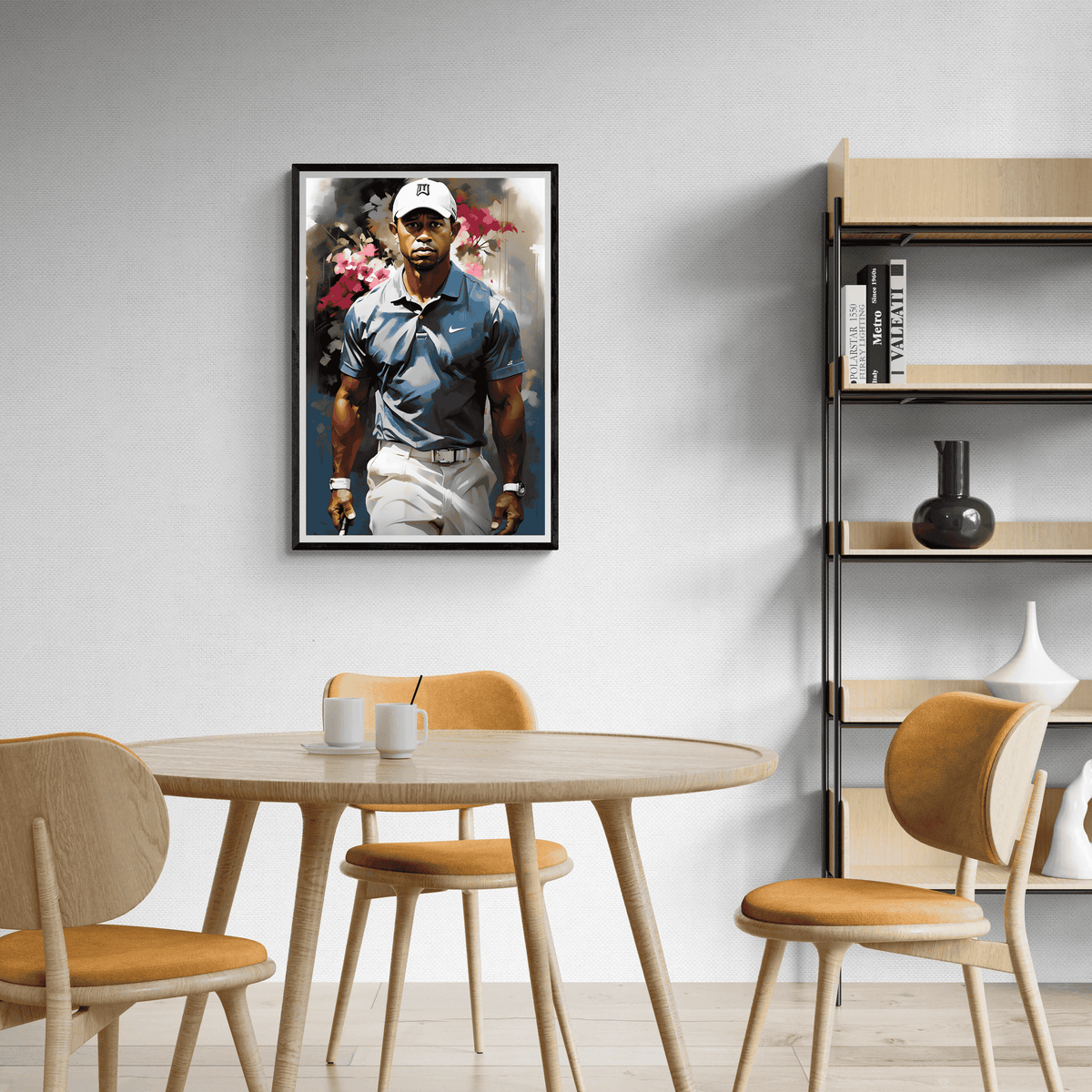Tiger Woods en un interior